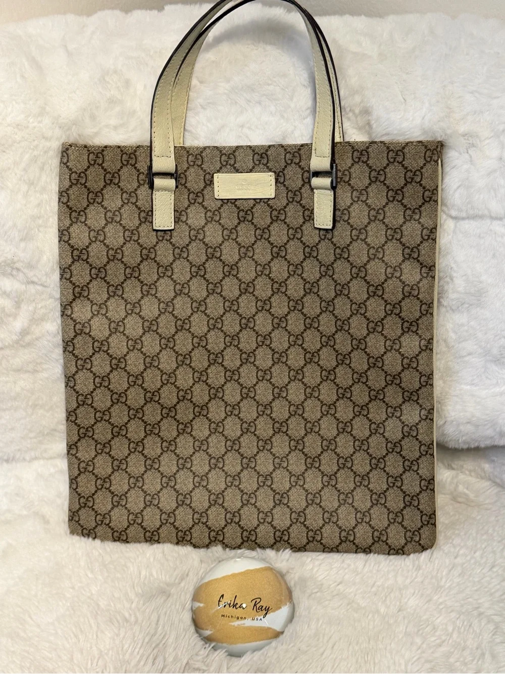 Gucci GG Canvas‎ Supreme Flat Tote